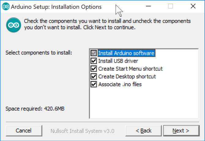 2017-10-19 17_31_02-Arduino Setup_ Installation Options 2017-10-19 17_31_02-Arduino Setup_ Installation Options